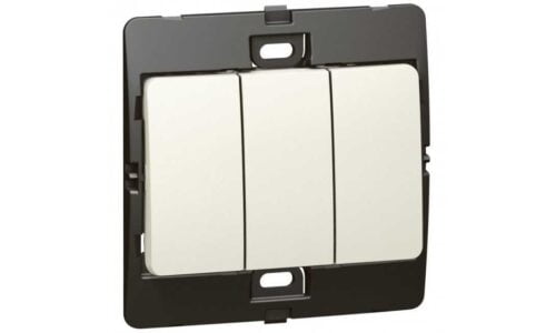 Công tắc Legrand, ba 2 chiều màu trắng Mallia | 281005