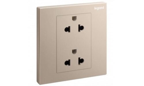 Ổ cắm Legrand, mạng đôi Cat6e màu xám đậm Galion | 282463C3