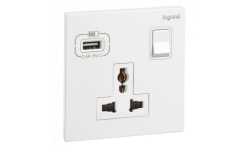 Ổ cắm Legrand, mạng đôi Cat6e màu xám đậm Galion | 282463C3 Ổ cắm Legrand, mạng đôi Cat6e màu xám đậm Galion | 282463C3