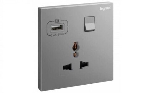 Ổ cắm Legrand, mạng đôi Cat6e màu xám đậm Galion | 282463C3 Ổ cắm Legrand, mạng đôi Cat6e màu xám đậm Galion | 282463C3