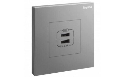 Ổ cắm Legrand, mạng đôi Cat6e màu xám đậm Galion | 282463C3 Ổ cắm Legrand, mạng đôi Cat6e màu xám đậm Galion | 282463C3