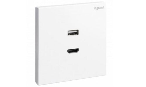 Ổ cắm Legrand, mạng đôi Cat6e màu xám đậm Galion | 282463C3 Ổ cắm Legrand, mạng đôi Cat6e màu xám đậm Galion | 282463C3
