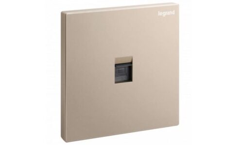 Ổ cắm Legrand, mạng đôi Cat6e màu xám đậm Galion | 282463C3