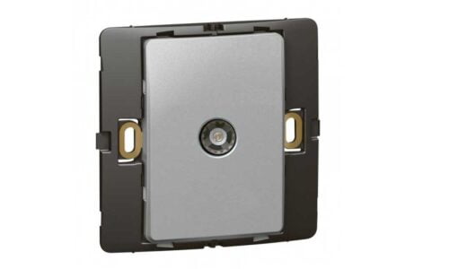 Ổ cắm Legrand, tivi màu xám bạc Mallia | 283151 Ổ cắm Legrand, tivi màu xám bạc Mallia | 283151
