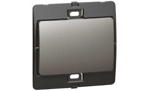 Công tắc Legrand, đơn 1 chiều màu xám đậm Mallia | 283400