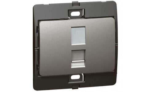 Ổ cắm Legrand, điện thoại màu xám đậm Mallia | 283560