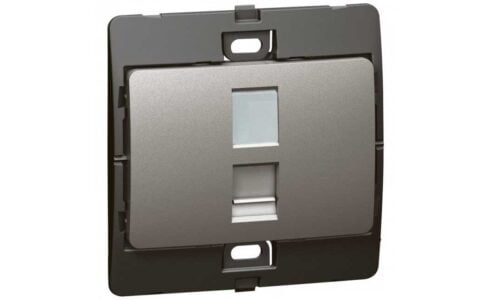 Ổ cắm Legrand, điện thoại màu xám đậm Mallia | 283560