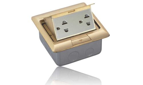 Hộp âm sàn Legrand, màu đồng xước | 054015