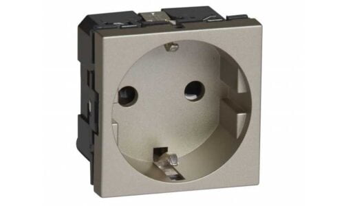 Ổ cắm Legrand, đơn chuẩn đức màu champagne Arteor | 570041