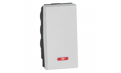 Công tắc Legrand, đơn 2 chiều màu bạc Arteor | 572174