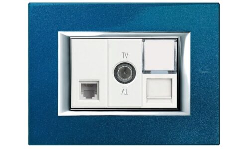 Mặt che Legrand, kim loại xám đậm Axolute Bticino | HB4803XS