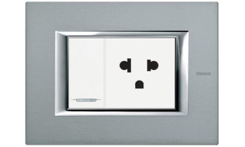 Mặt che Legrand, kim loại xám đậm Axolute Bticino | HB4803XS Mặt che Legrand, kim loại xám đậm Axolute Bticino | HB4803XS