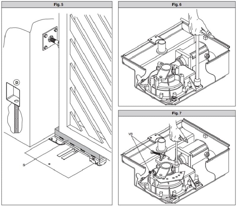 Cấu tạo chính của motor cổng âm sàn VULCAN